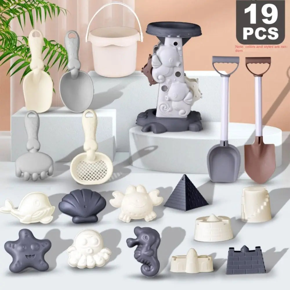 Kids’ Beach Sand Toy Set – Shovels, Buckets, and Sea-Themed Molds for Sandbox Play, Beach Fun, and Sandcastle Building