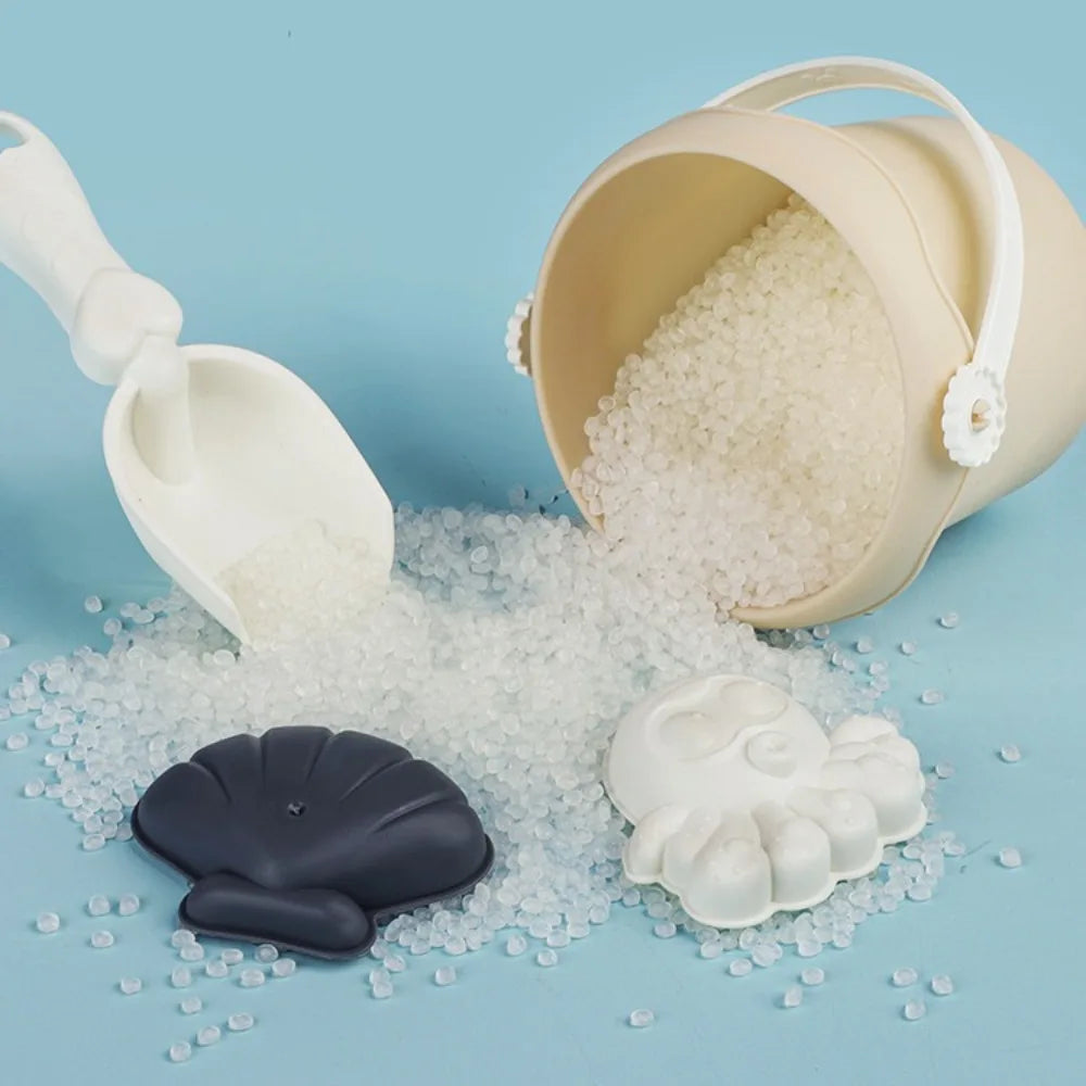 Kids’ Beach Sand Toy Set – Shovels, Buckets, and Sea-Themed Molds for Sandbox Play, Beach Fun, and Sandcastle Building