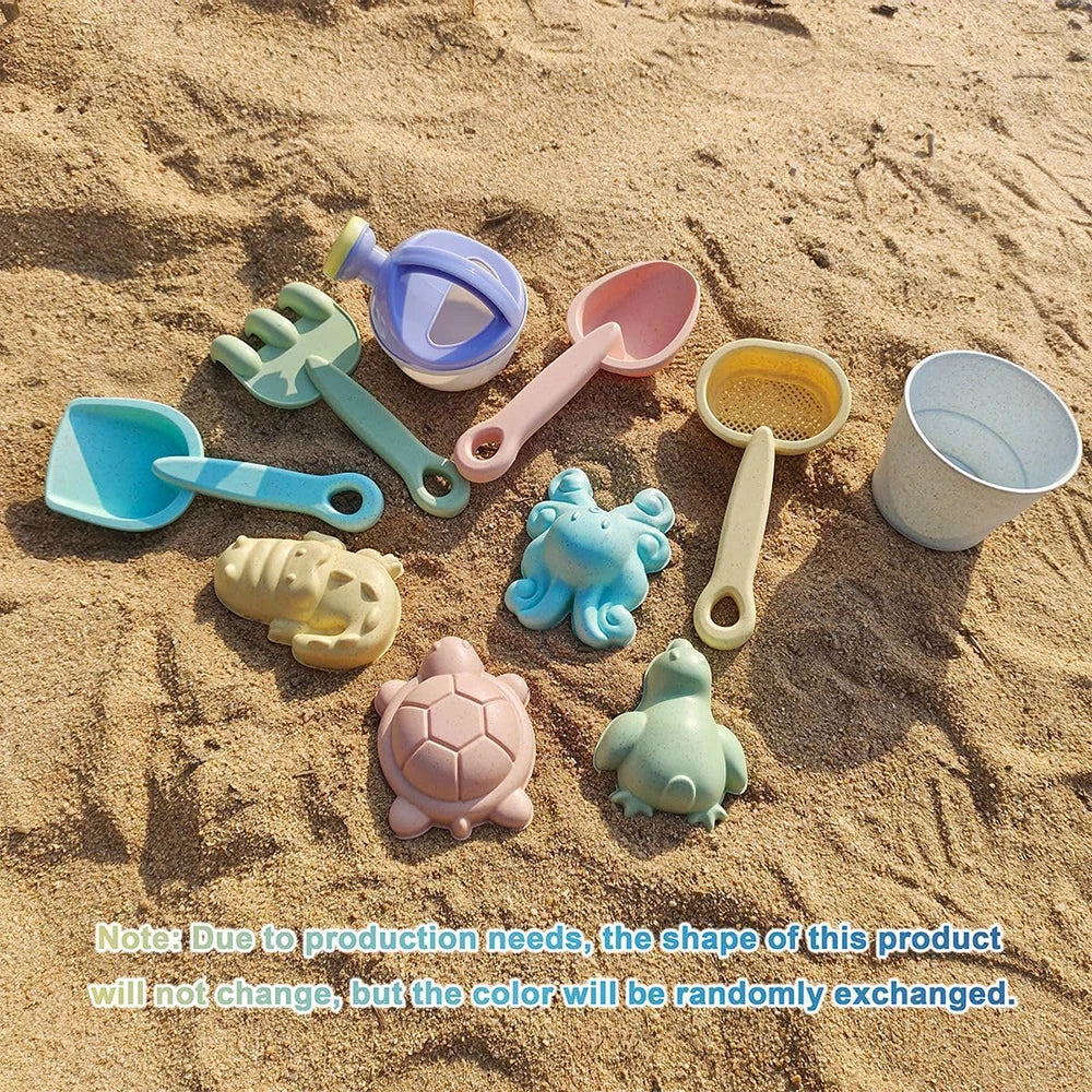 Kids’ Collapsible Beach Toy Set – Silicone Bucket, Shovels & Sand Molds for Summer Outdoor Play