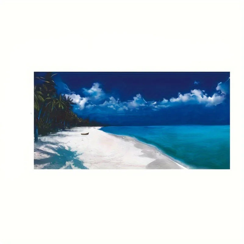 Beach Sunset Landscape Canvas Wall Art – Large Nordic Poster Print for Living Room, Bedroom, and Home Décor