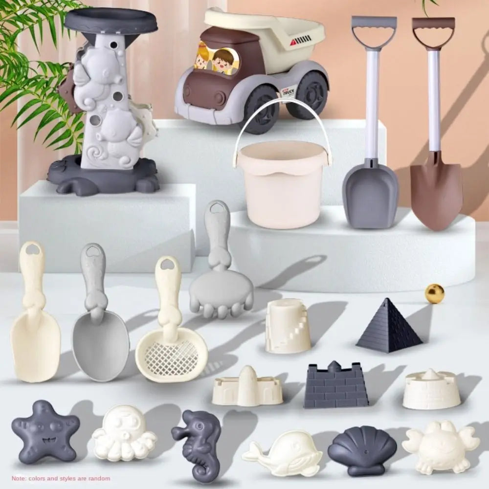 Kids’ Beach Sand Toy Set – Shovels, Buckets, and Sea-Themed Molds for Sandbox Play, Beach Fun, and Sandcastle Building